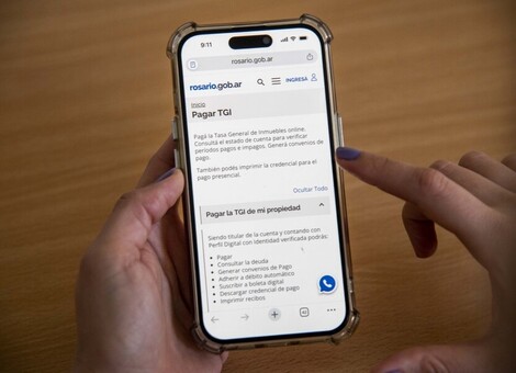 Imagen de pago anual de la TGI con un 15% de descuento