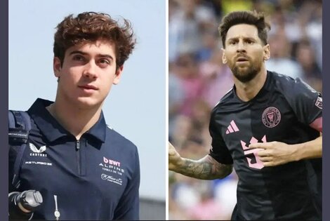 Imagen de posible encuentro entre Colapinto y Messi en Miami