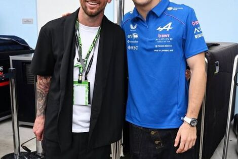 Imagen de Encuentro de gigantes: Messi y Colapinto en el GP de Miami