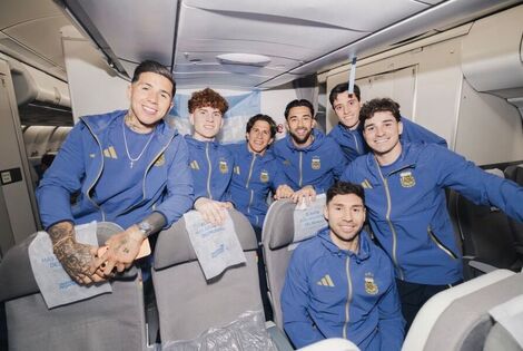 Imagen de La Selecci&oacute;n Argentina lleg&oacute; a Estados Unidos y se prepara
