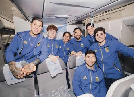 Imagen de La Selecci&oacute;n Argentina lleg&oacute; a Estados Unidos y se prepara