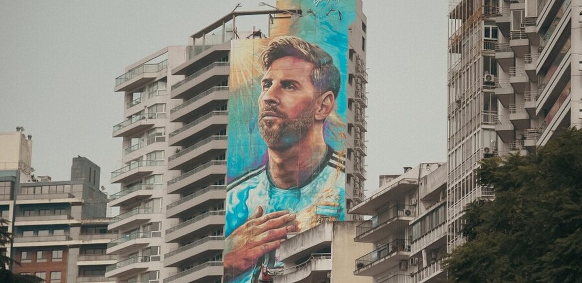 Mural renovado de Messi - Subsecretaría de Comunicación Social (Jonatan Bustos) Mural renovado de Messi - Subsecretaría de Comunicación Social (Jonatan Bustos)