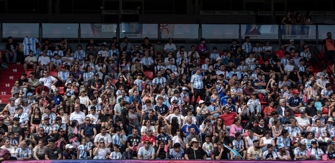 Imagen de m&aacute;s de 200.000 personas el s&aacute;bado en los Juegos Suramericanos